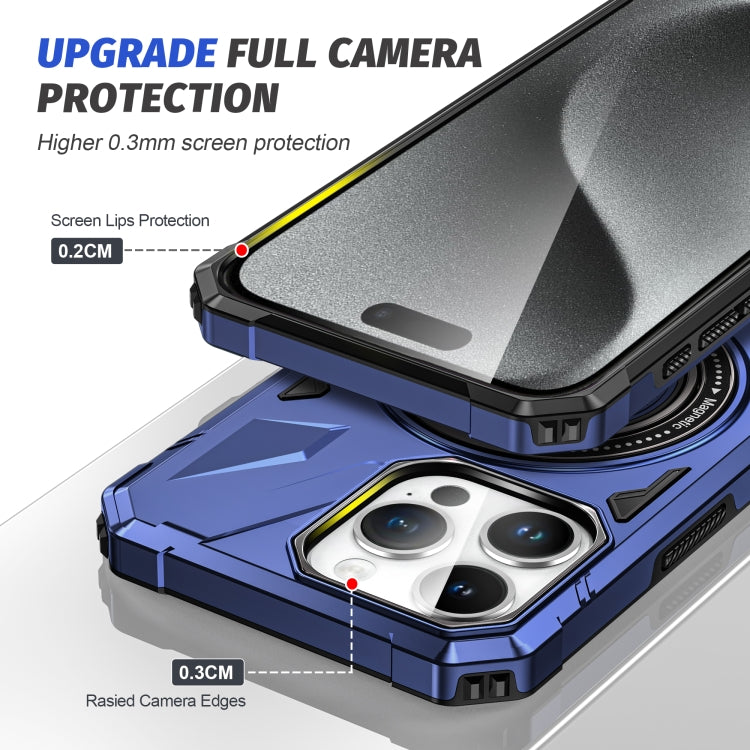 MagSafe Magnetic Shockproof Phone Case with Ring Holder, For iPhone 15 Pro, For iPhone 15 Plus, For iPhone 15