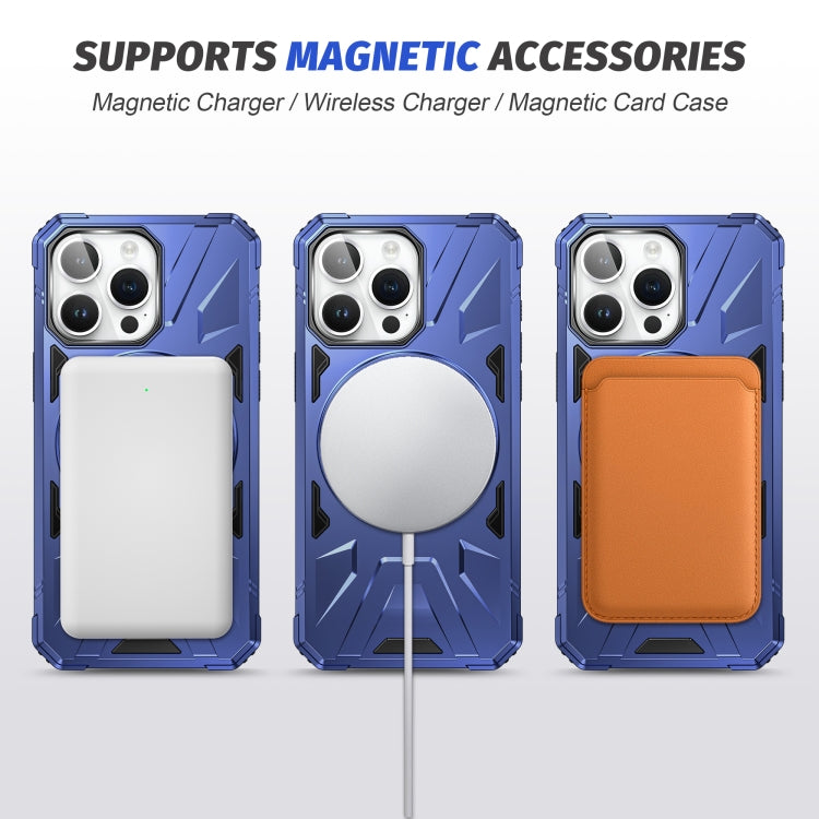 MagSafe Magnetic Shockproof Phone Case with Ring Holder, For iPhone 15 Pro, For iPhone 15 Plus, For iPhone 15