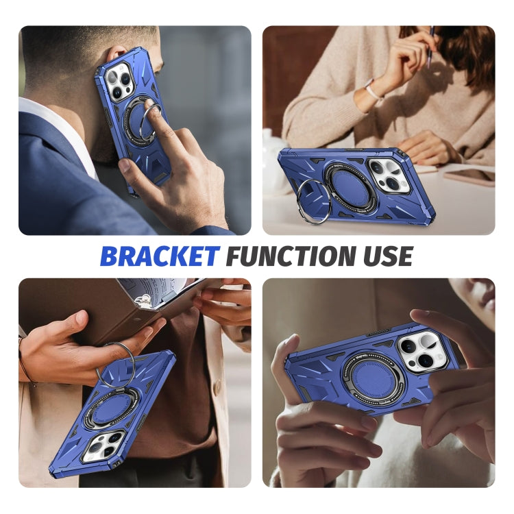 MagSafe Magnetic Shockproof Phone Case with Ring Holder, For iPhone 15 Pro, For iPhone 15 Plus, For iPhone 15
