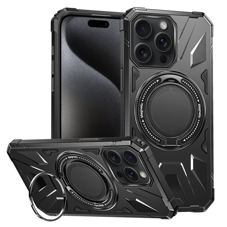 MagSafe Magnetic Shockproof Phone Case with Ring Holder, For iPhone 15 Pro, For iPhone 15 Plus, For iPhone 15
