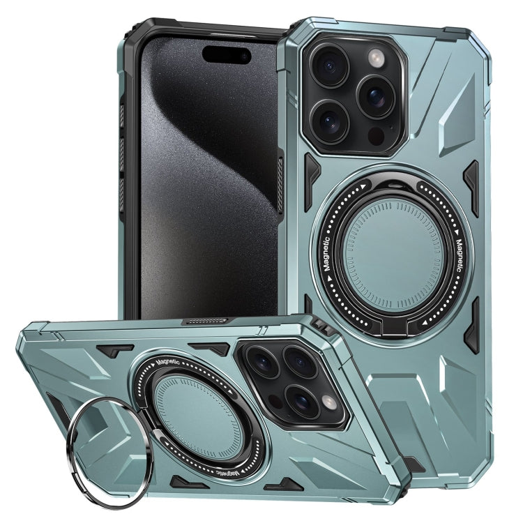 MagSafe Magnetic Shockproof Phone Case with Ring Holder, For iPhone 15 Pro, For iPhone 15 Plus, For iPhone 15