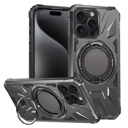MagSafe Magnetic Shockproof Phone Case with Ring Holder, For iPhone 15 Pro, For iPhone 15 Plus, For iPhone 15