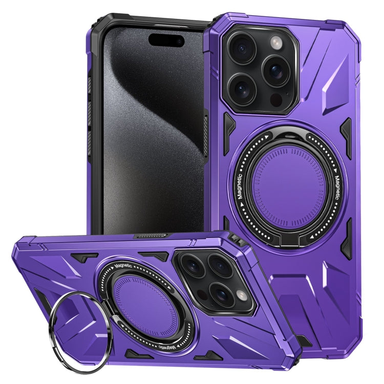 MagSafe Magnetic Shockproof Phone Case with Ring Holder, For iPhone 15 Pro, For iPhone 15 Plus, For iPhone 15