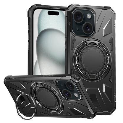 MagSafe Magnetic Shockproof Phone Case with Ring Holder, For iPhone 15 Pro, For iPhone 15 Plus, For iPhone 15