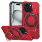 MagSafe Magnetic Shockproof Phone Case with Ring Holder, For iPhone 15 Pro, For iPhone 15 Plus, For iPhone 15