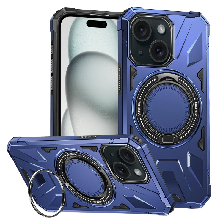 MagSafe Magnetic Shockproof Phone Case with Ring Holder, For iPhone 15 Pro, For iPhone 15 Plus, For iPhone 15