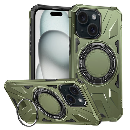 MagSafe Magnetic Shockproof Phone Case with Ring Holder, For iPhone 15 Pro, For iPhone 15 Plus, For iPhone 15