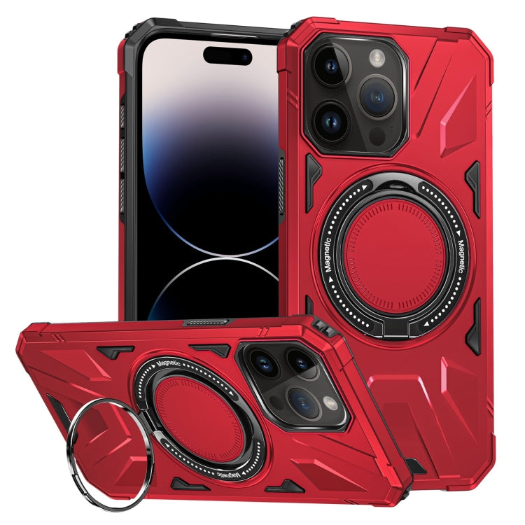 MagSafe Magnetic Shockproof Phone Case with Ring Holder, For iPhone 14 Plus, For iPhone 14/13, For iPhone 14 Pro