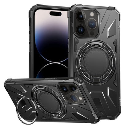 MagSafe Magnetic Shockproof Phone Case with Ring Holder, For iPhone 14 Pro Max, For iPhone 13 Pro Max, For iPhone 13 Pro