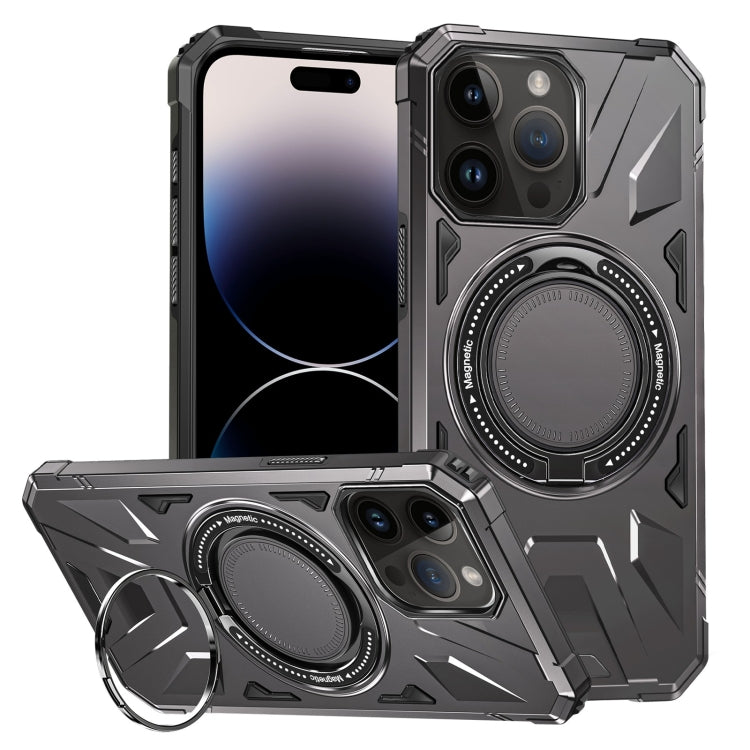 MagSafe Magnetic Shockproof Phone Case with Ring Holder, For iPhone 14 Pro Max, For iPhone 13 Pro Max, For iPhone 13 Pro