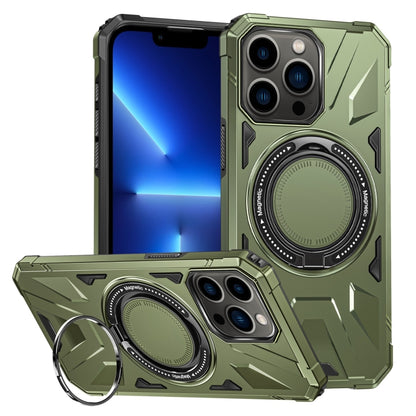 MagSafe Magnetic Shockproof Phone Case with Ring Holder, For iPhone 14 Pro Max, For iPhone 13 Pro Max, For iPhone 13 Pro