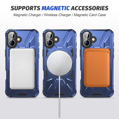 MagSafe Magnetic Shockproof Phone Case with Ring Holder, For iPhone 16 Plus, For iPhone 16, For iPhone 15 Pro Max