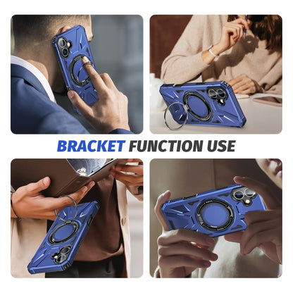 MagSafe Magnetic Shockproof Phone Case with Ring Holder, For iPhone 16 Plus, For iPhone 16, For iPhone 15 Pro Max