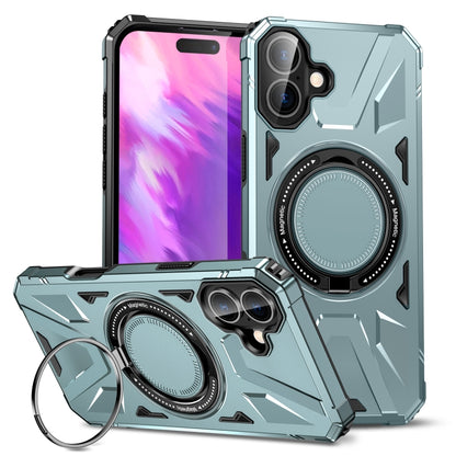 MagSafe Magnetic Shockproof Phone Case with Ring Holder, For iPhone 16 Plus, For iPhone 16, For iPhone 15 Pro Max
