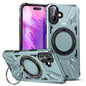 MagSafe Magnetic Shockproof Phone Case with Ring Holder, For iPhone 16 Plus, For iPhone 16, For iPhone 15 Pro Max