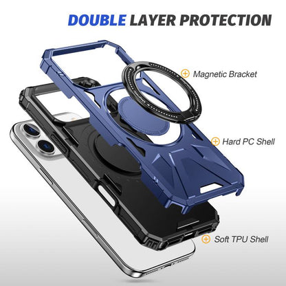 MagSafe Magnetic Shockproof Phone Case with Ring Holder, For iPhone 17 Pro Max, For iPhone 17 Pro, For iPhone 17