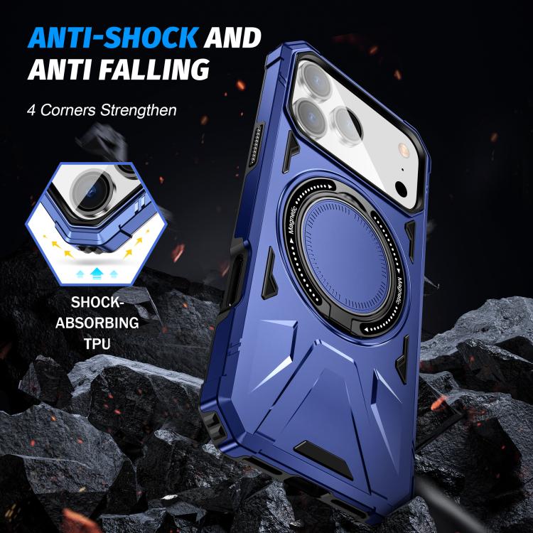 MagSafe Magnetic Shockproof Phone Case with Ring Holder, For iPhone 17 Pro Max, For iPhone 17 Pro, For iPhone 17