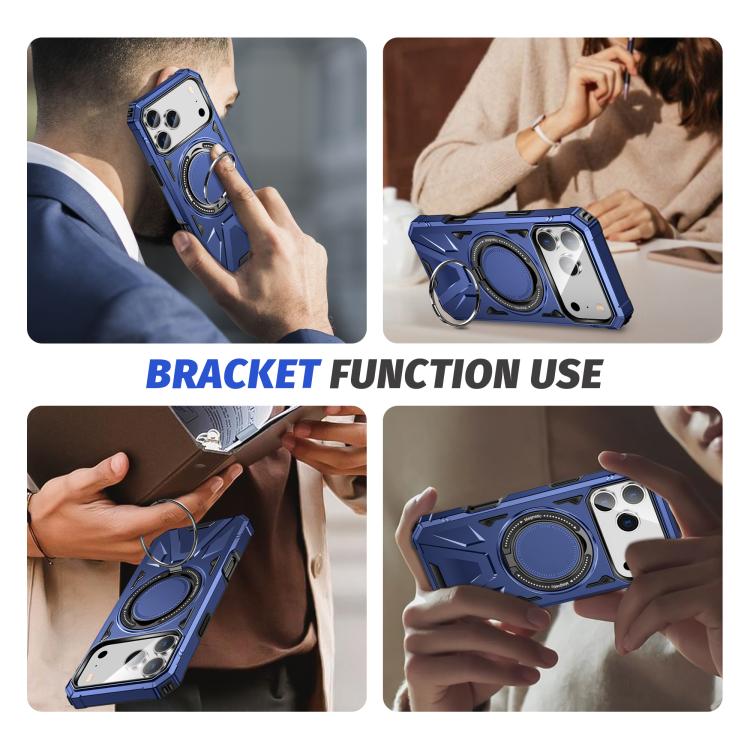 MagSafe Magnetic Shockproof Phone Case with Ring Holder, For iPhone 17 Pro Max, For iPhone 17 Pro, For iPhone 17