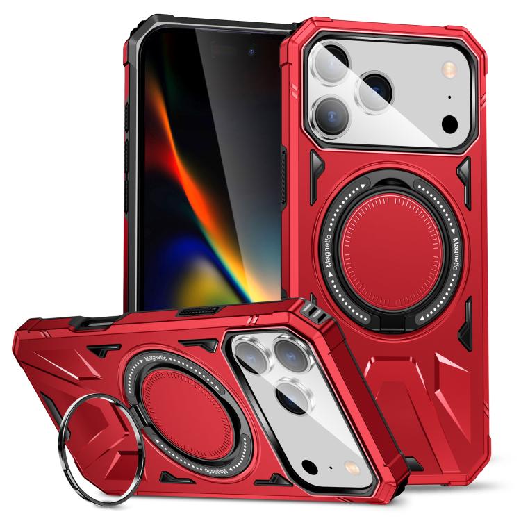 MagSafe Magnetic Shockproof Phone Case with Ring Holder, For iPhone 17 Pro Max, For iPhone 17 Pro, For iPhone 17