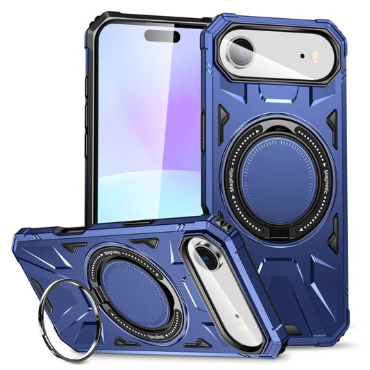 MagSafe Magnetic Shockproof Phone Case with Ring Holder, For iPhone Air, For iPhone 16 Pro Max, For iPhone 16 Pro