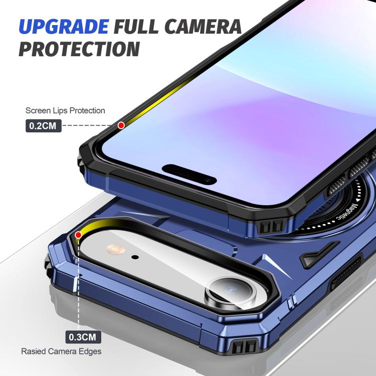 MagSafe Magnetic Shockproof Phone Case with Ring Holder, For iPhone Air, For iPhone 16 Pro Max, For iPhone 16 Pro