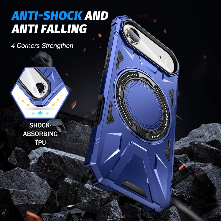 MagSafe Magnetic Shockproof Phone Case with Ring Holder, For iPhone Air, For iPhone 16 Pro Max, For iPhone 16 Pro