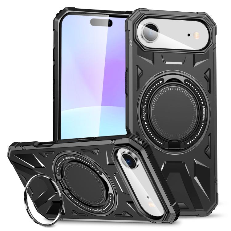 MagSafe Magnetic Shockproof Phone Case with Ring Holder, For iPhone Air, For iPhone 16 Pro Max, For iPhone 16 Pro
