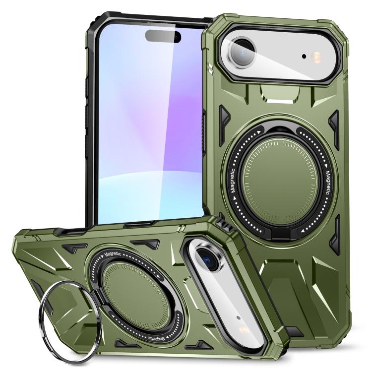 MagSafe Magnetic Shockproof Phone Case with Ring Holder, For iPhone Air, For iPhone 16 Pro Max, For iPhone 16 Pro