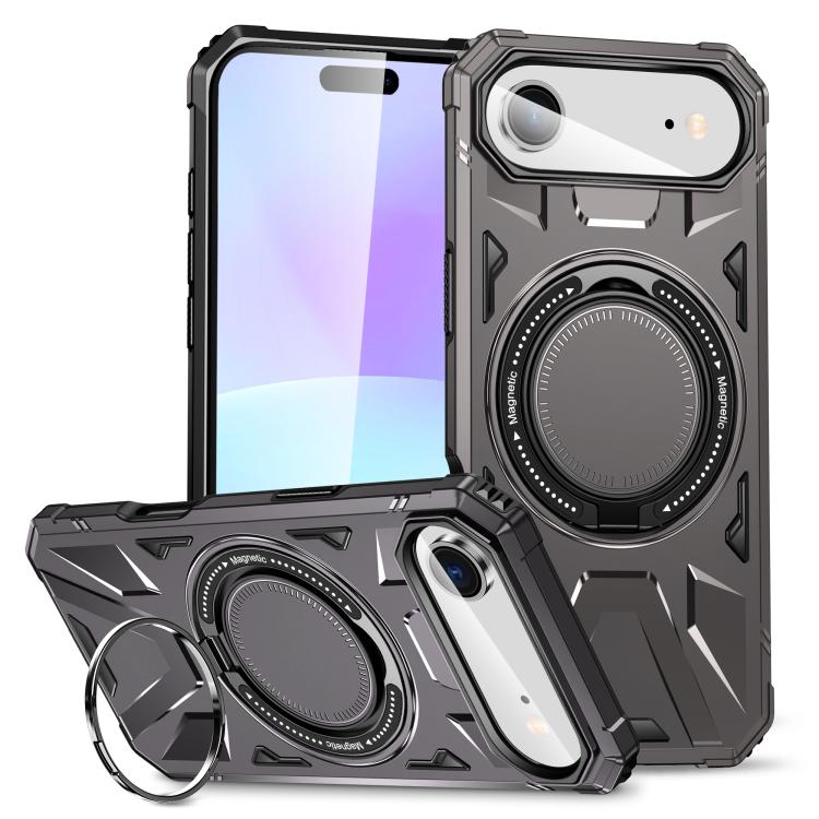 MagSafe Magnetic Shockproof Phone Case with Ring Holder, For iPhone Air, For iPhone 16 Pro Max, For iPhone 16 Pro