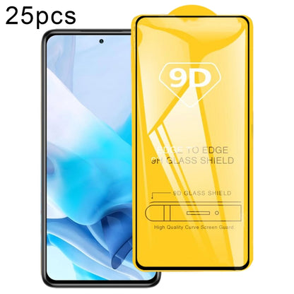 25pcs 9D Full Glue Screen Tempered Glass Film