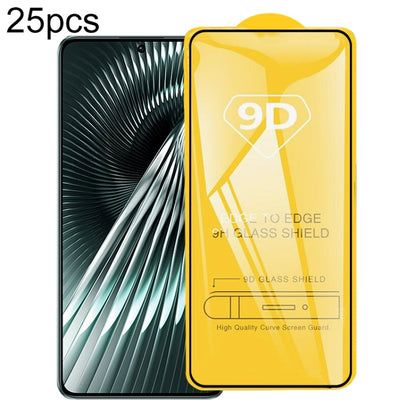 25pcs 9D Full Glue Screen Tempered Glass Film