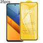 25pcs 9D Full Glue Screen Tempered Glass Film