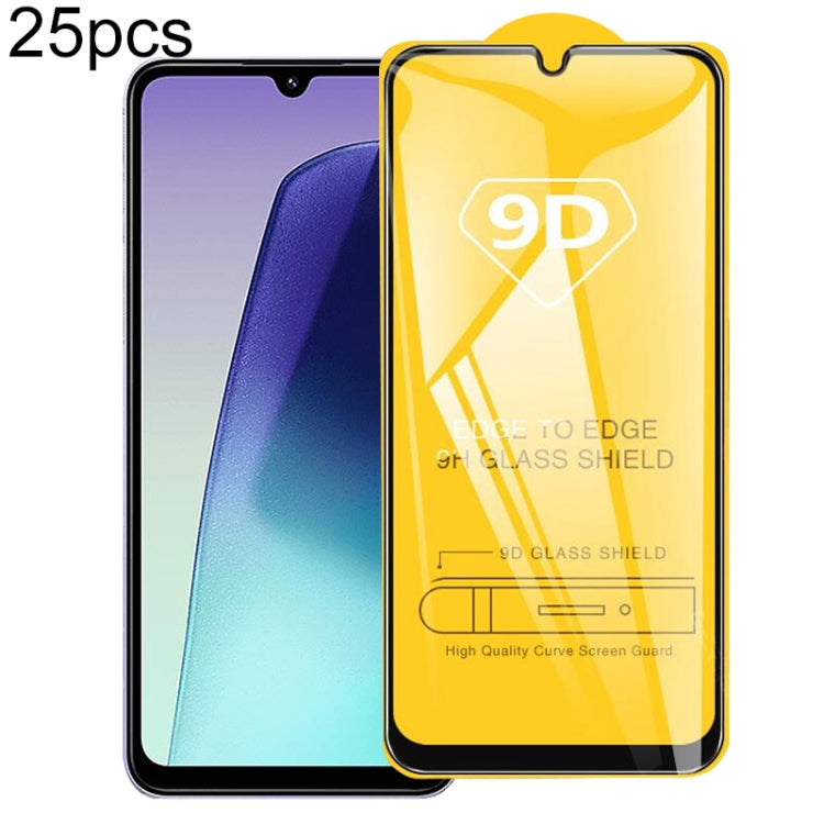25pcs 9D Full Glue Screen Tempered Glass Film