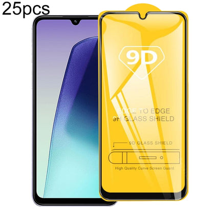 25pcs 9D Full Glue Screen Tempered Glass Film