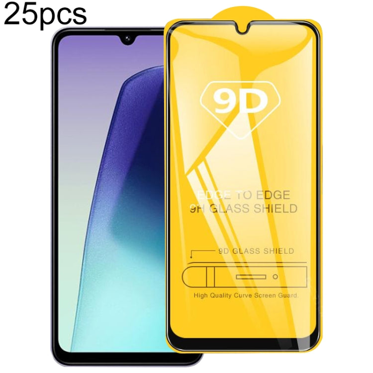 25pcs 9D Full Glue Screen Tempered Glass Film