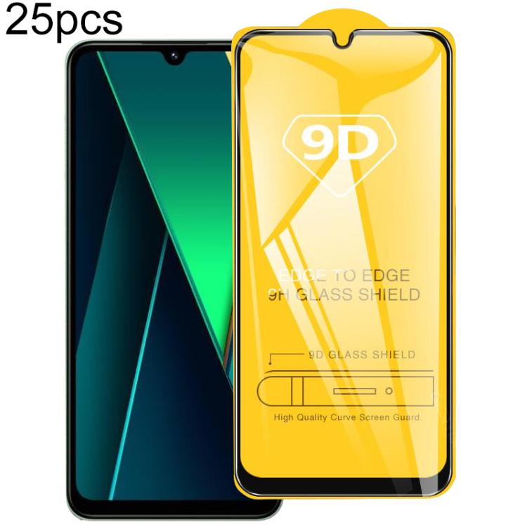 25pcs 9D Full Glue Screen Tempered Glass Film, For Redmi Turbo 5 Max 5G, For Xiaomi Poco X8 Pro 5G, For Redmi Turbo 5 5G, For Xiaomi Poco C85 5G, For Xiaomi Poco M7 4G 169mm, For Redmi Note 15R, For Xiaomi Poco M7 4G 171mm, For Xiaomi Poco M7 Plus 5G  ...