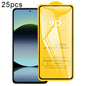 25pcs 9D Full Glue Screen Tempered Glass Film