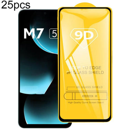 25pcs 9D Full Glue Screen Tempered Glass Film