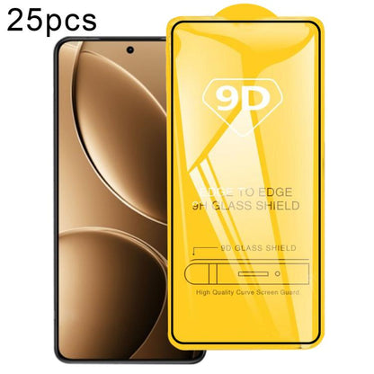 25pcs 9D Full Glue Screen Tempered Glass Film