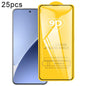 25pcs 9D Full Glue Screen Tempered Glass Film