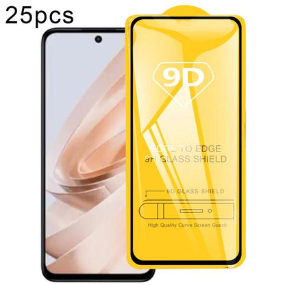 25pcs 9D Full Glue Screen Tempered Glass Film