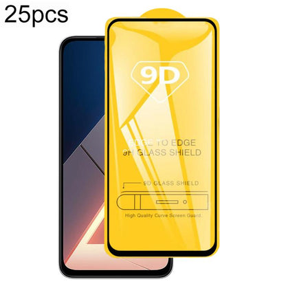 25pcs 9D Full Glue Screen Tempered Glass Film, For Redmi Turbo 5 Max 5G, For Xiaomi Poco X8 Pro 5G, For Redmi Turbo 5 5G, For Xiaomi Poco C85 5G, For Xiaomi Poco M7 4G 169mm, For Redmi Note 15R, For Xiaomi Poco M7 4G 171mm, For Xiaomi Poco M7 Plus 5G  ...