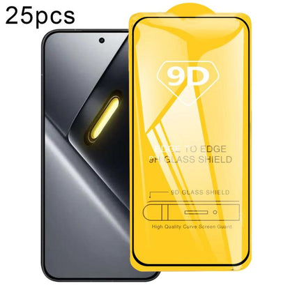 25pcs 9D Full Glue Screen Tempered Glass Film, For Redmi Turbo 5 Max 5G, For Xiaomi Poco X8 Pro 5G, For Redmi Turbo 5 5G, For Xiaomi Poco C85 5G, For Xiaomi Poco M7 4G 169mm, For Redmi Note 15R, For Xiaomi Poco M7 4G 171mm, For Xiaomi Poco M7 Plus 5G  ...