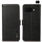 KHAZNEH Side-Magnetic Litchi Genuine Leather RFID Phone Case, For Google Pixel 11 Pro XL, For Google Pixel 11 Pro / 11, For Google Pixel 10a, For Google Pixel 9a, For Google Pixel 9 Pro, For Google Pixel 9