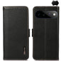 KHAZNEH Side-Magnetic Litchi Genuine Leather RFID Phone Case, For Google Pixel 11 Pro XL, For Google Pixel 11 Pro / 11, For Google Pixel 10a, For Google Pixel 9a, For Google Pixel 9 Pro, For Google Pixel 9