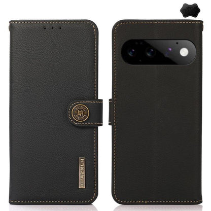 KHAZNEH Custer Genuine Leather RFID Phone Case, For Google Pixel 11 Pro XL, For Google Pixel 11, For Google Pixel 11 Pro, For Google Pixel 10a, For Google Pixel 9a, For Google Pixel 9 Pro, For Google Pixel 9, For Google Pixel 8a