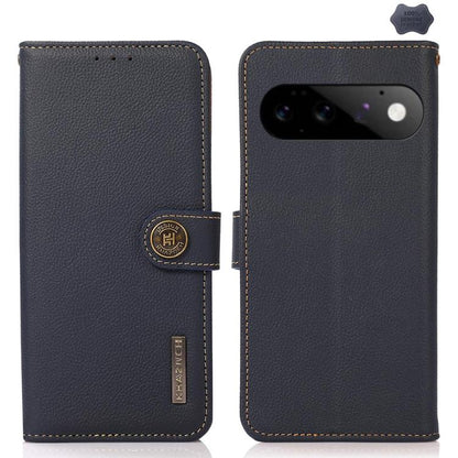 KHAZNEH Custer Genuine Leather RFID Phone Case, For Google Pixel 11 Pro XL, For Google Pixel 11, For Google Pixel 11 Pro, For Google Pixel 10a, For Google Pixel 9a, For Google Pixel 9 Pro, For Google Pixel 9, For Google Pixel 8a