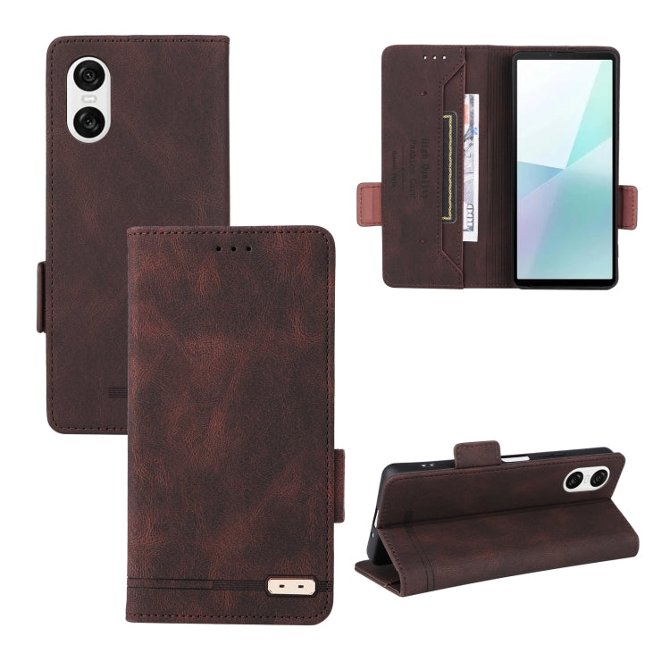 Magnetic Clasp Leather Phone Case, For Sony Xperia 10 VII, For Sony Xperia 10 VI 2024, For Sony Xperia 1 VI 2024, For Sony Xperia 5 V 2023