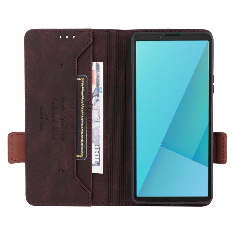 Magnetic Clasp Leather Phone Case, For Sony Xperia 10 VII, For Sony Xperia 10 VI 2024, For Sony Xperia 1 VI 2024, For Sony Xperia 5 V 2023