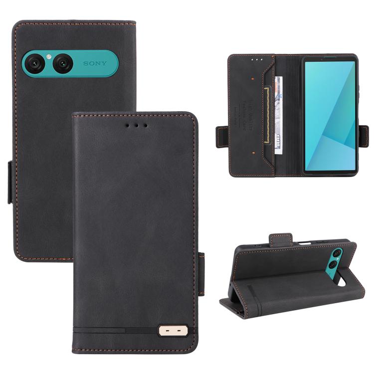 Magnetic Clasp Leather Phone Case, For Sony Xperia 10 VII, For Sony Xperia 10 VI 2024, For Sony Xperia 1 VI 2024, For Sony Xperia 5 V 2023